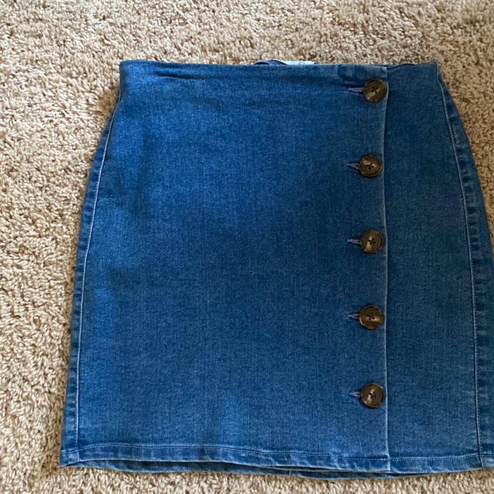 Mini jean skirt